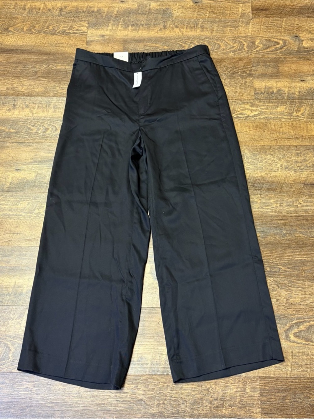 NEW Banana Republic $100 Hayden Wide-Leg High Rise Pull-On Pant Black Sz XL - Picture 2 of 15